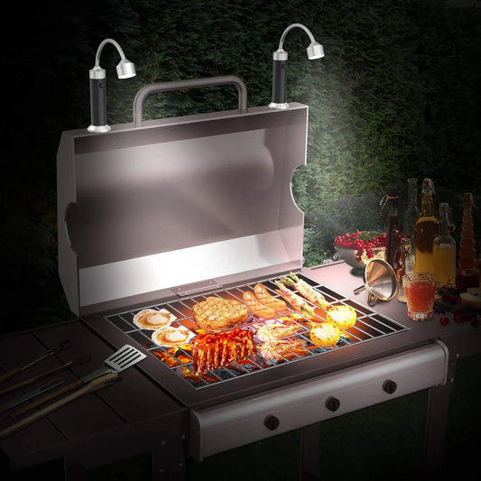 Magnetic LED Grill Lights 2-Pack for BBQ