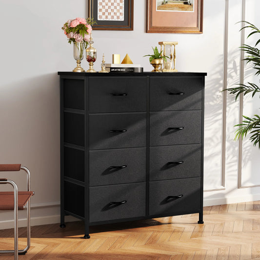 8-Drawer Fabric Dresser Storage Cabinet