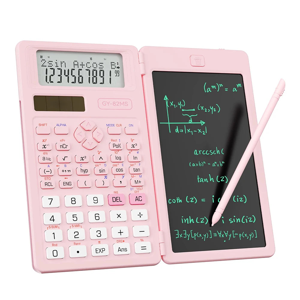 Scientific Calculator with Writing Tablet Foldable