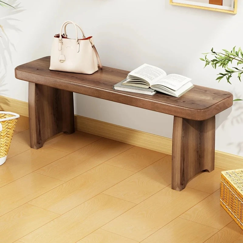 Solid Wood Entryway Bench