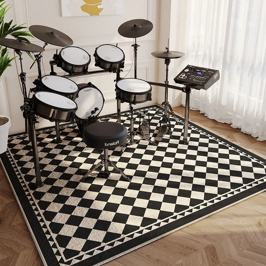 Modern Abstract Music Area Rug