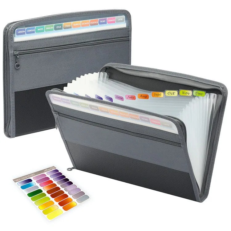 13-Pocket Zipper File Organizer