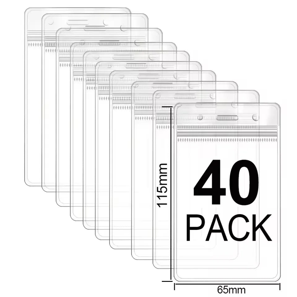 Waterproof Vertical ID Card Holder