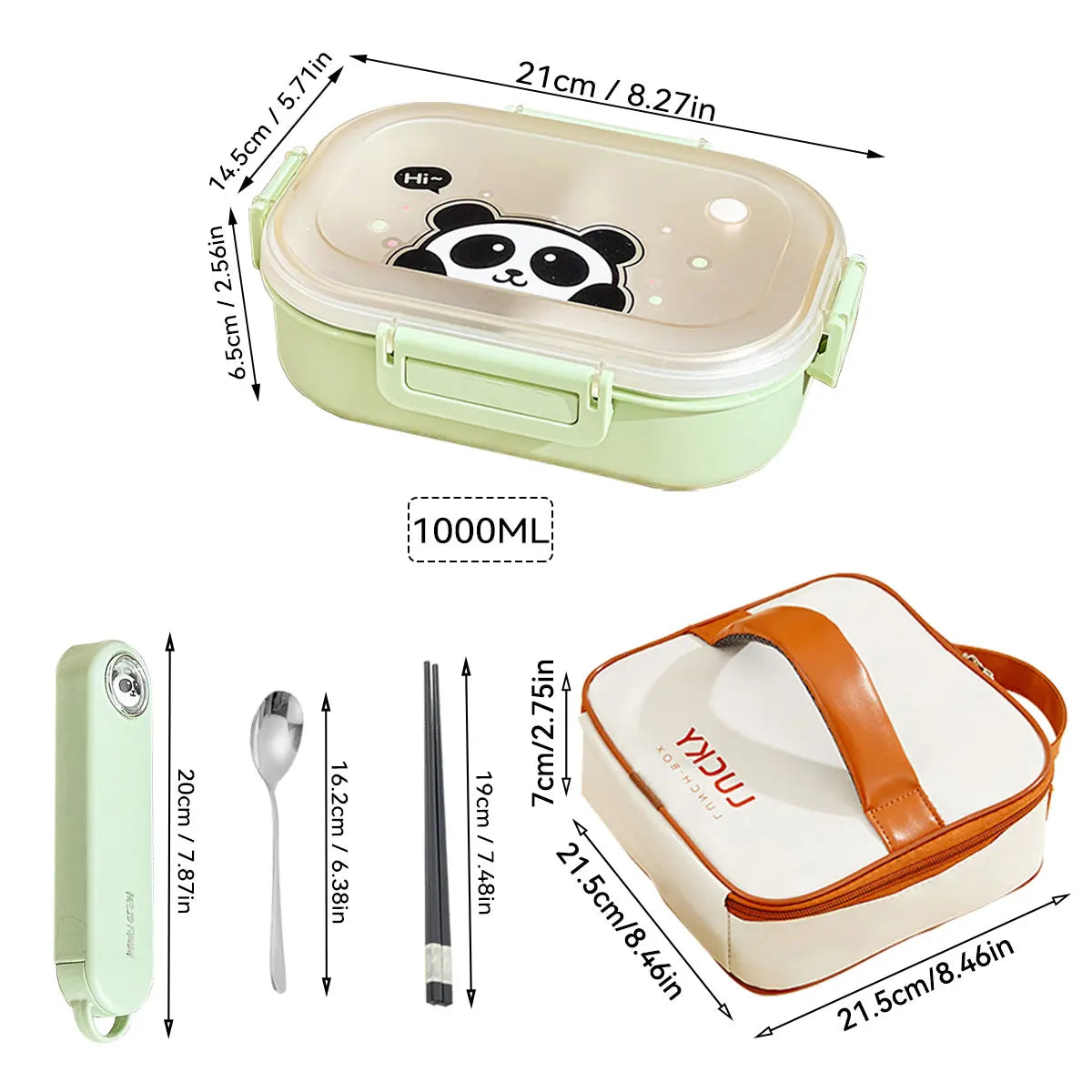 Compartment Lunch Box – Portable Microwave-Safe Food Container