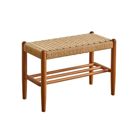 Solid Wood Shoe Bench