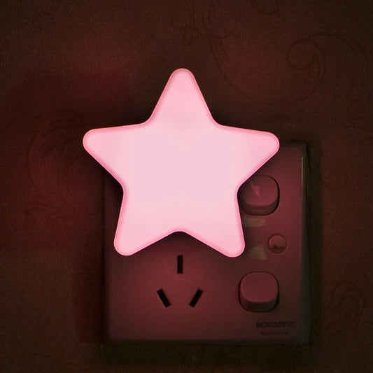 LED Star Night Light Plug-In Bedroom Lamp