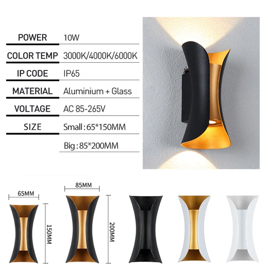 Indoor & Outdoor Aluminium Sconce
