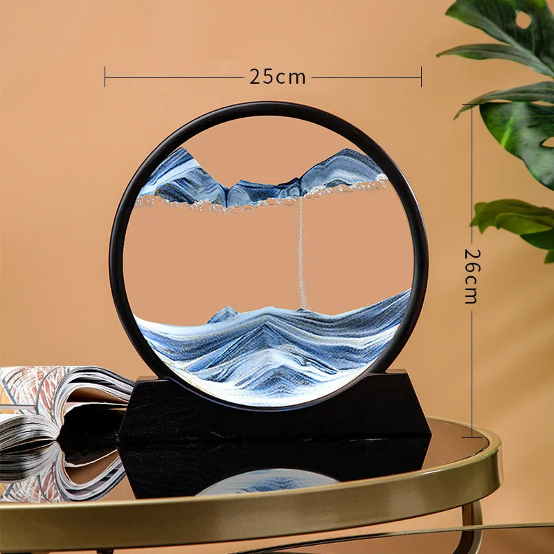 3D Moving Sand Art Picture Quicksand Glass Decor