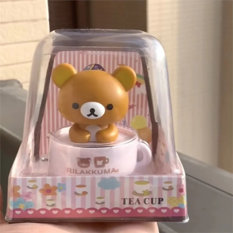 Solar Nodding Bear Figure