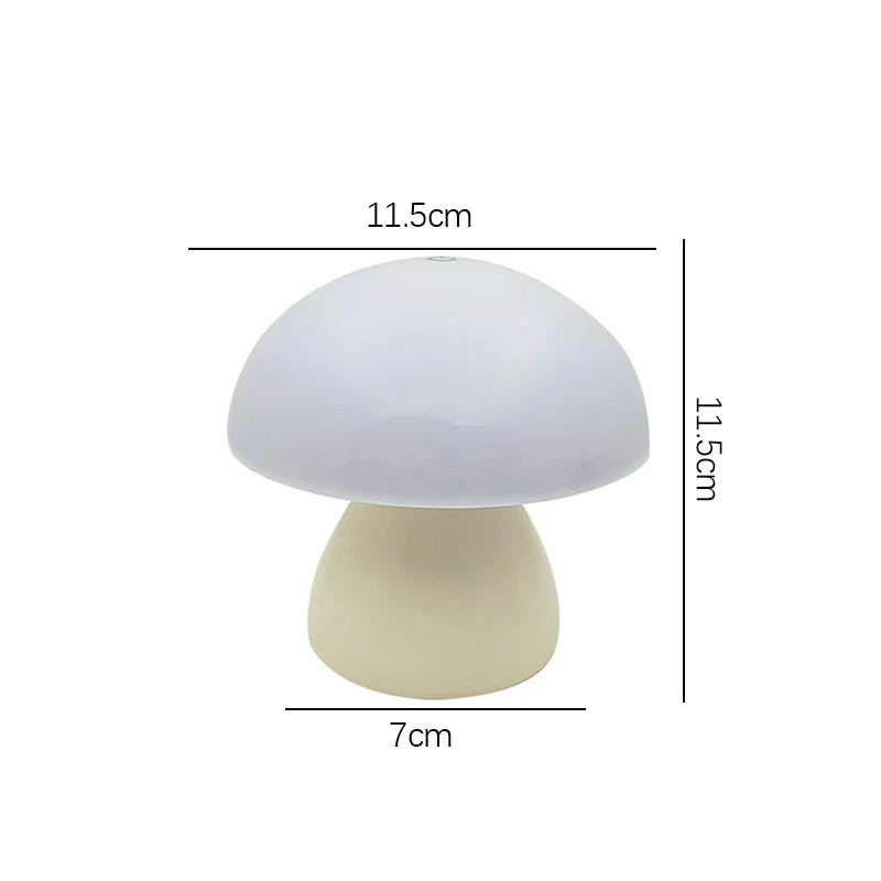 Rechargeable Mushroom LED Touch Night Light