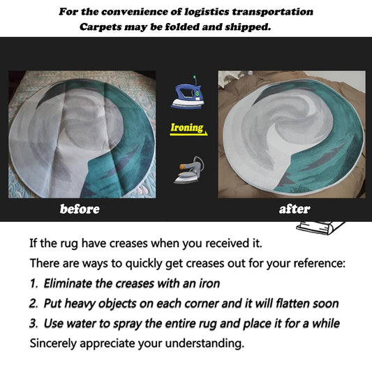 Modern Non-Slip Flannel Rug