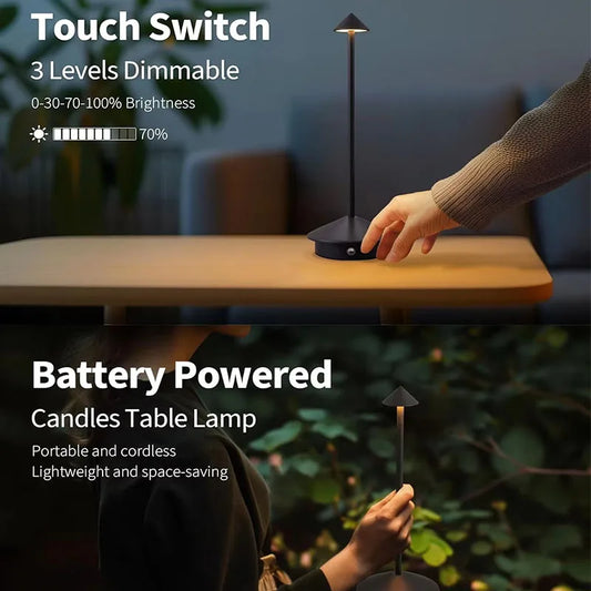 Dimmable 3 Colour Touch Bedside Light