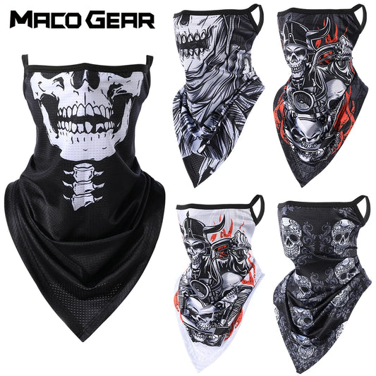 Skull Print Neck Gaiter Mask