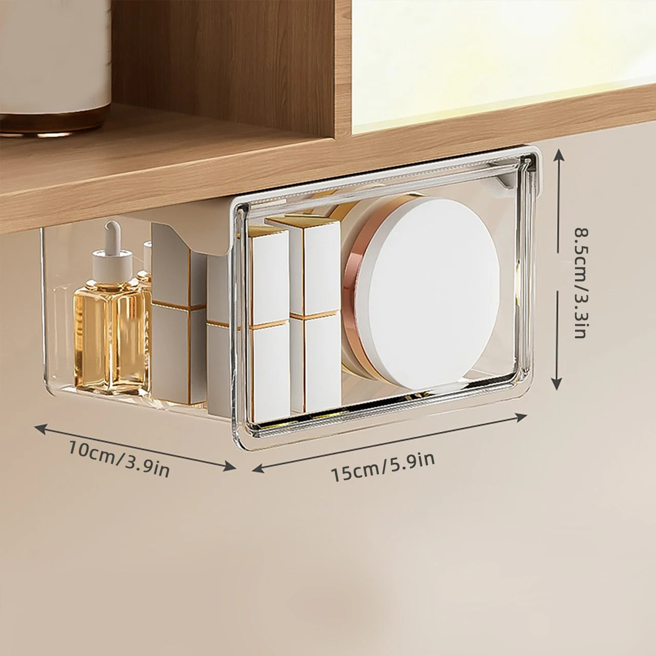 Transparent Pull-Out Drawer Storage Box