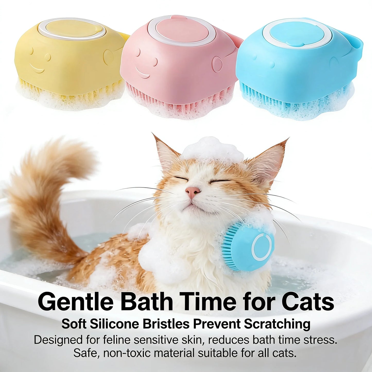 2-in-1 Pet Bath Massage Brush