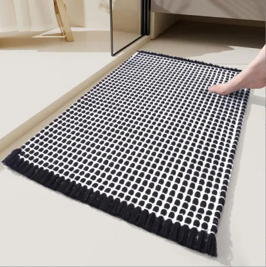 Woven Tassel Runner Rug