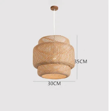Handwoven Bamboo Pendant Light