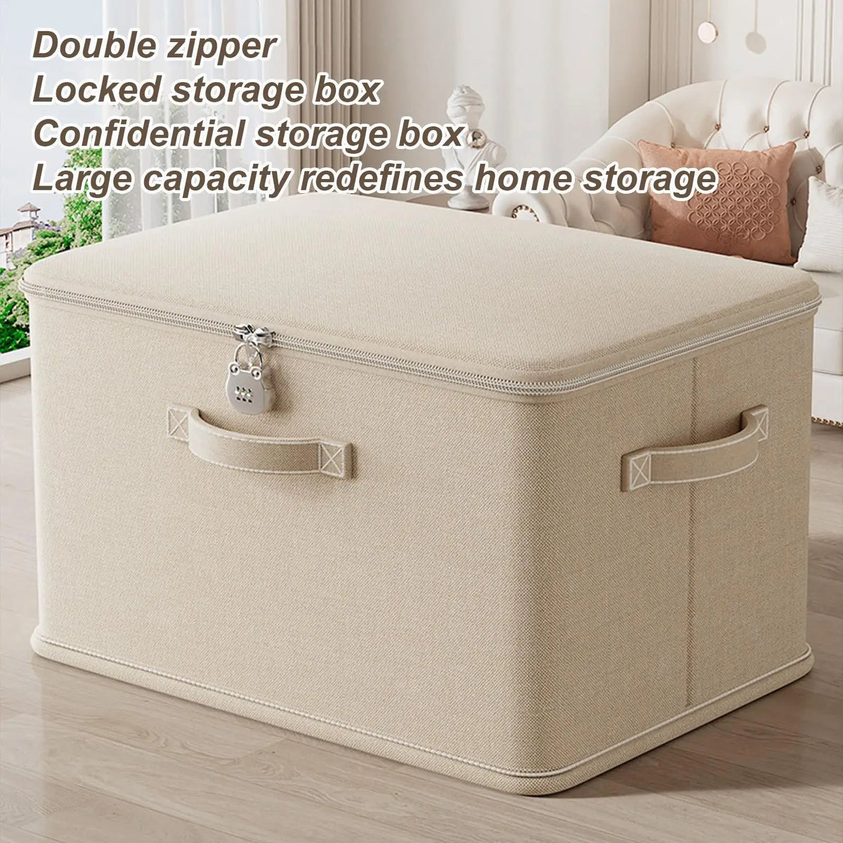 Large Stackable Storage Box with Lock
