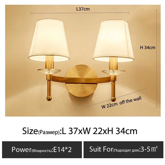 Copper LED Wall Lamp