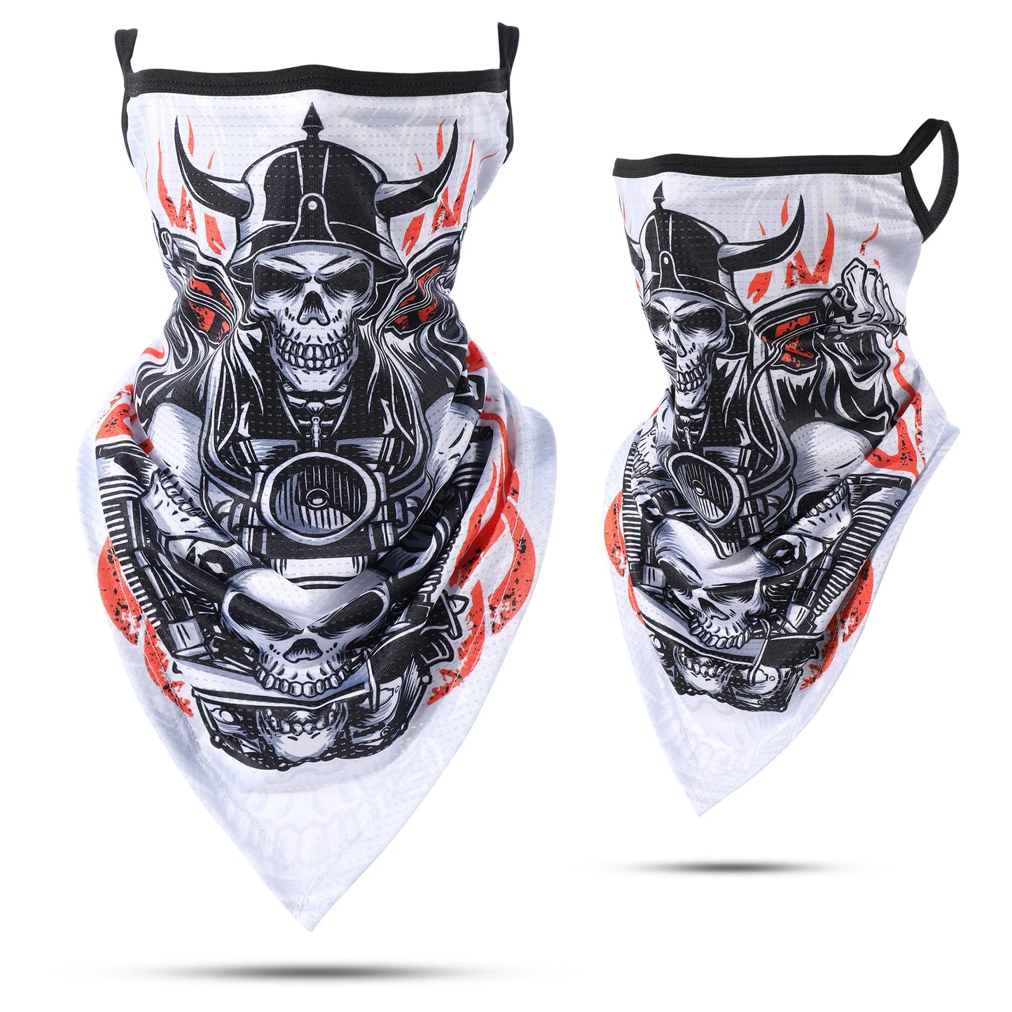 Skull Print Neck Gaiter Mask