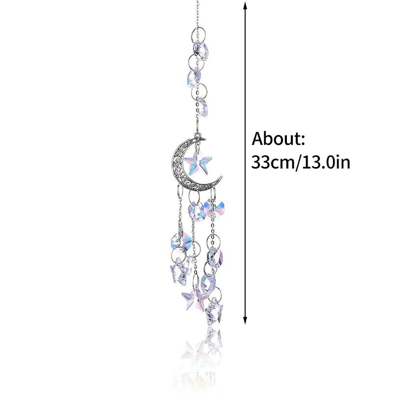 Crystal Suncatcher Wind Chime Hanging Pendant