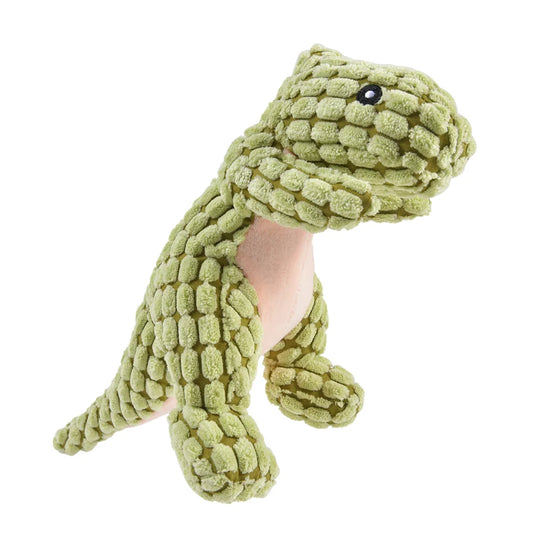 Plush Dinosaur Dog Toy – Interactive Chew Toy