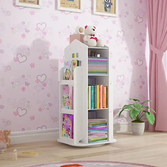 360° Rotating Kids Bookshelf
