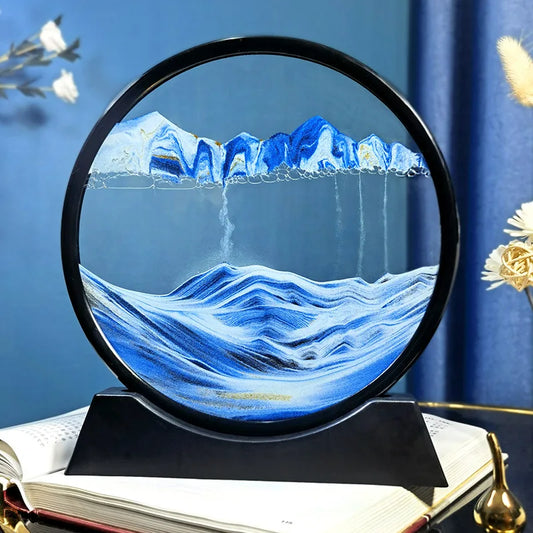 3D Moving Sand Art Picture Quicksand Glass Decor