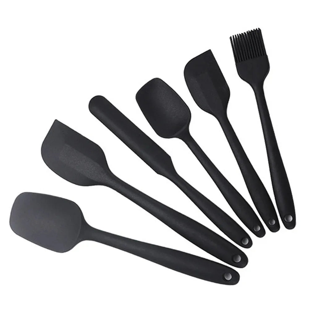 6-Piece Food Grade Silicone Spatula Set