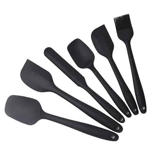 6-Piece Food Grade Silicone Spatula Set
