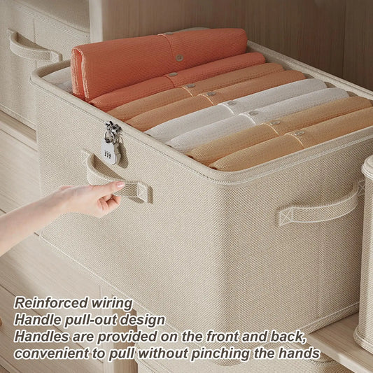 Large Stackable Storage Box with Lock