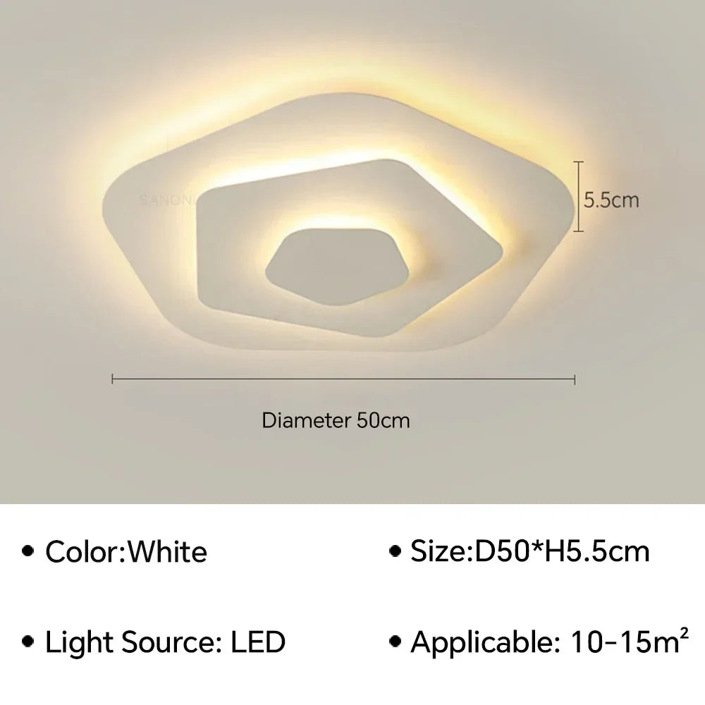 Modern LED Flush Mount Ceiling Chandelier