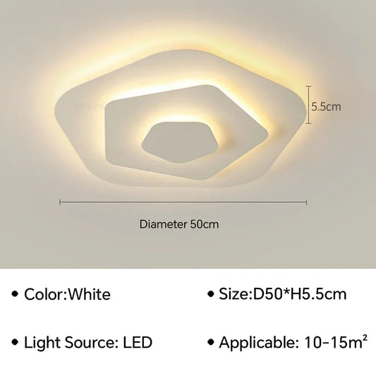 Modern LED Flush Mount Ceiling Chandelier