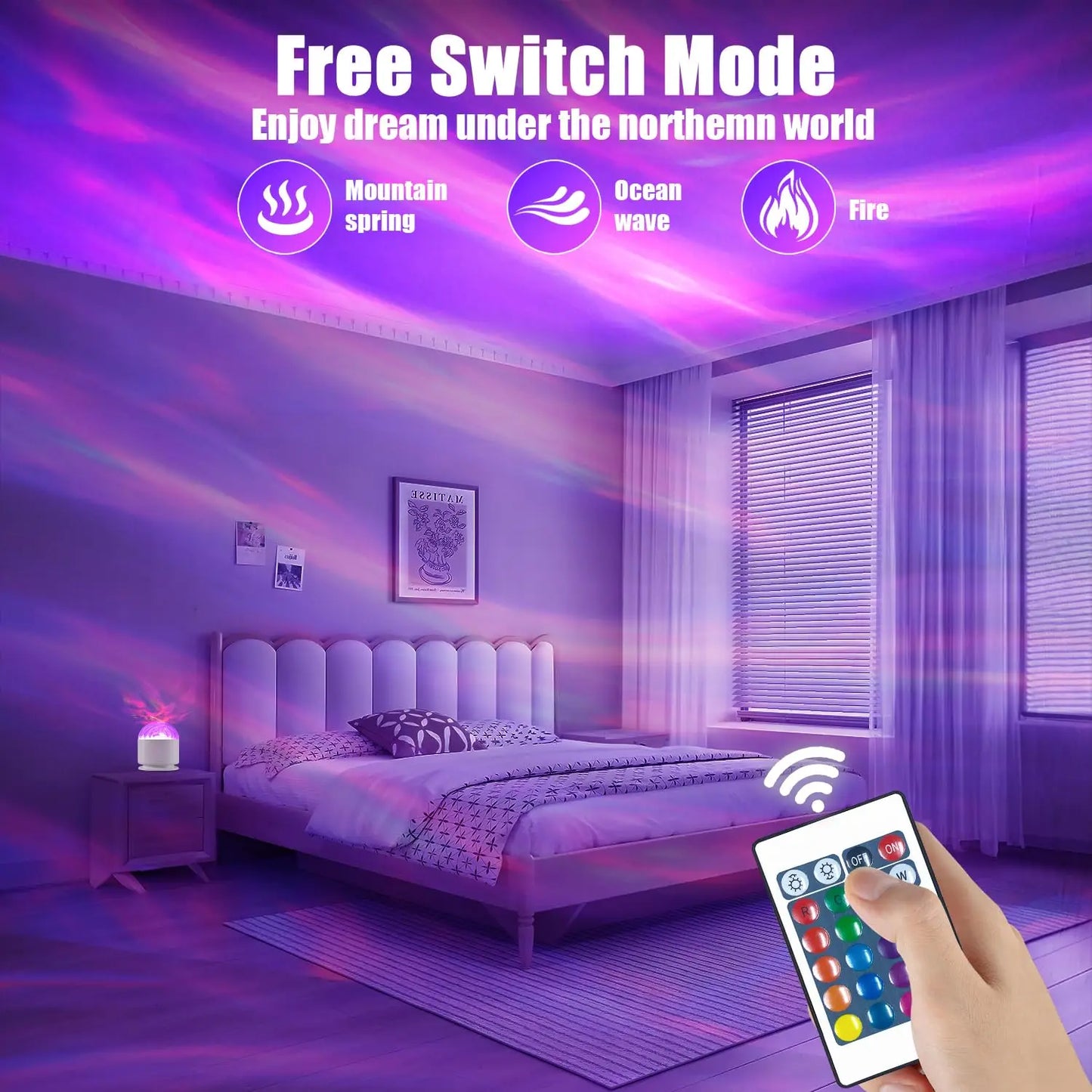 Galaxy Aurora Projector Night Light