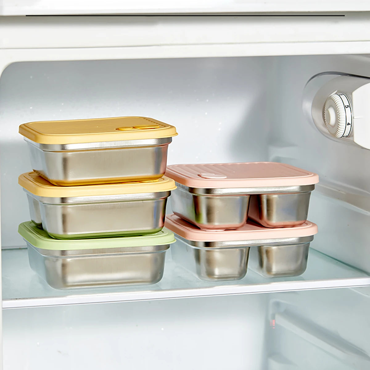Stackable Leak-Proof Food Container for Meals, Fruits & Salads