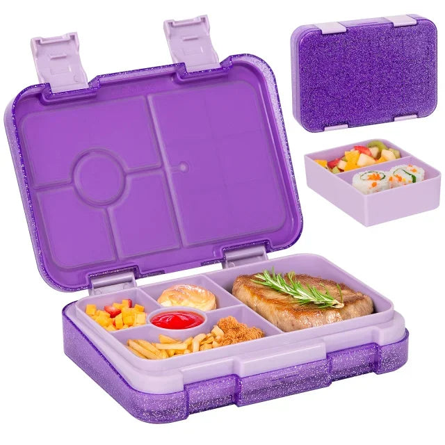 Kids Bento Lunch Box – Microwave Safe Leak-Proof Food Container for School, Travel & Snacks