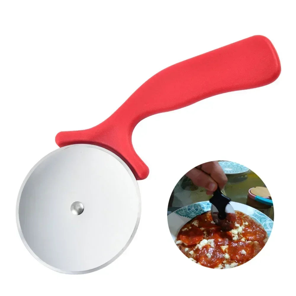 Stainless Steel Pizza Cutter Wheel with Ergonomic Handle