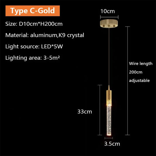 Crystal LED Pendant Light