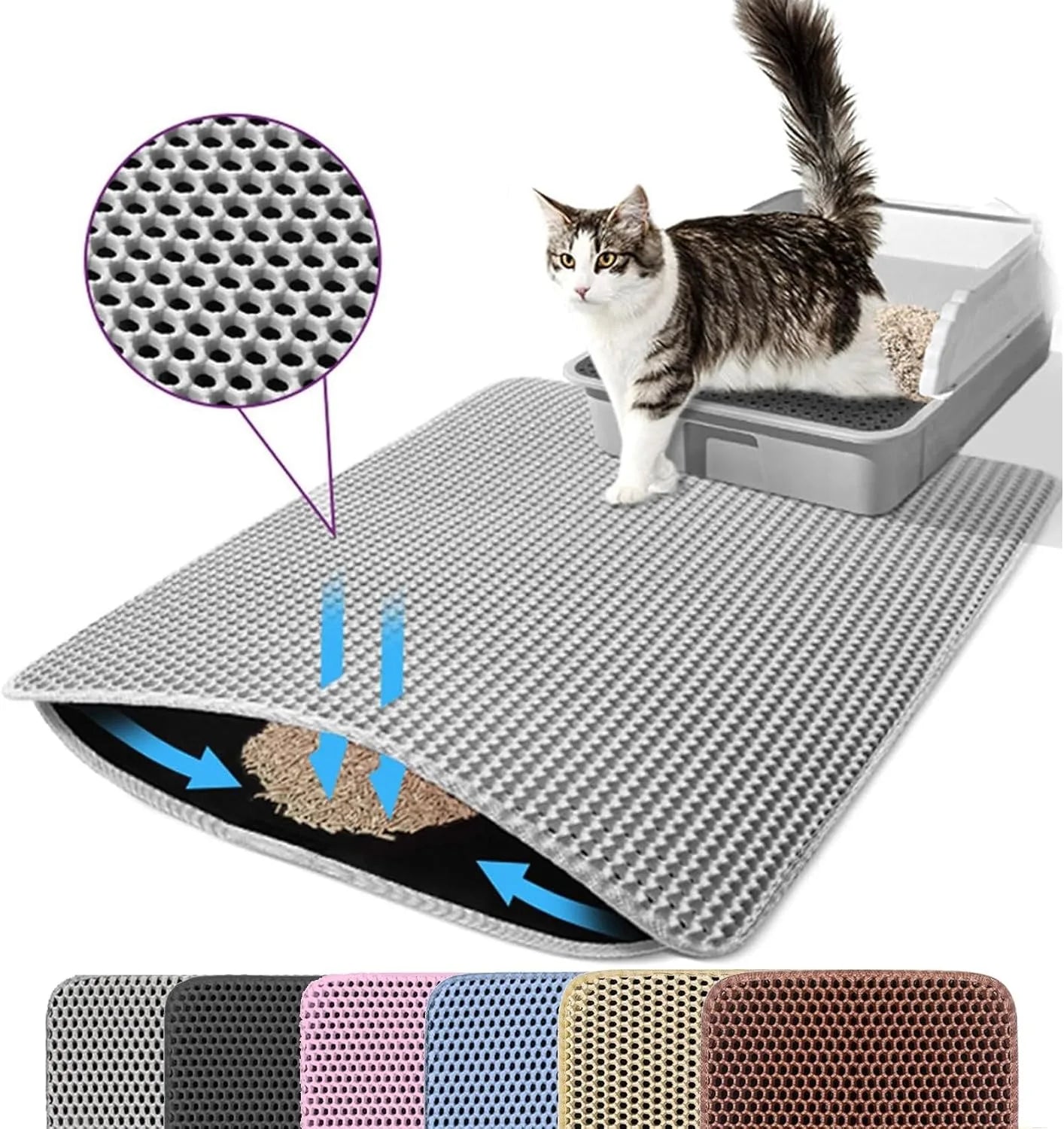 Double Layer Cat Litter Mat