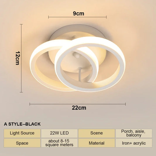 Surface Mount Light for Living Room & Hallway