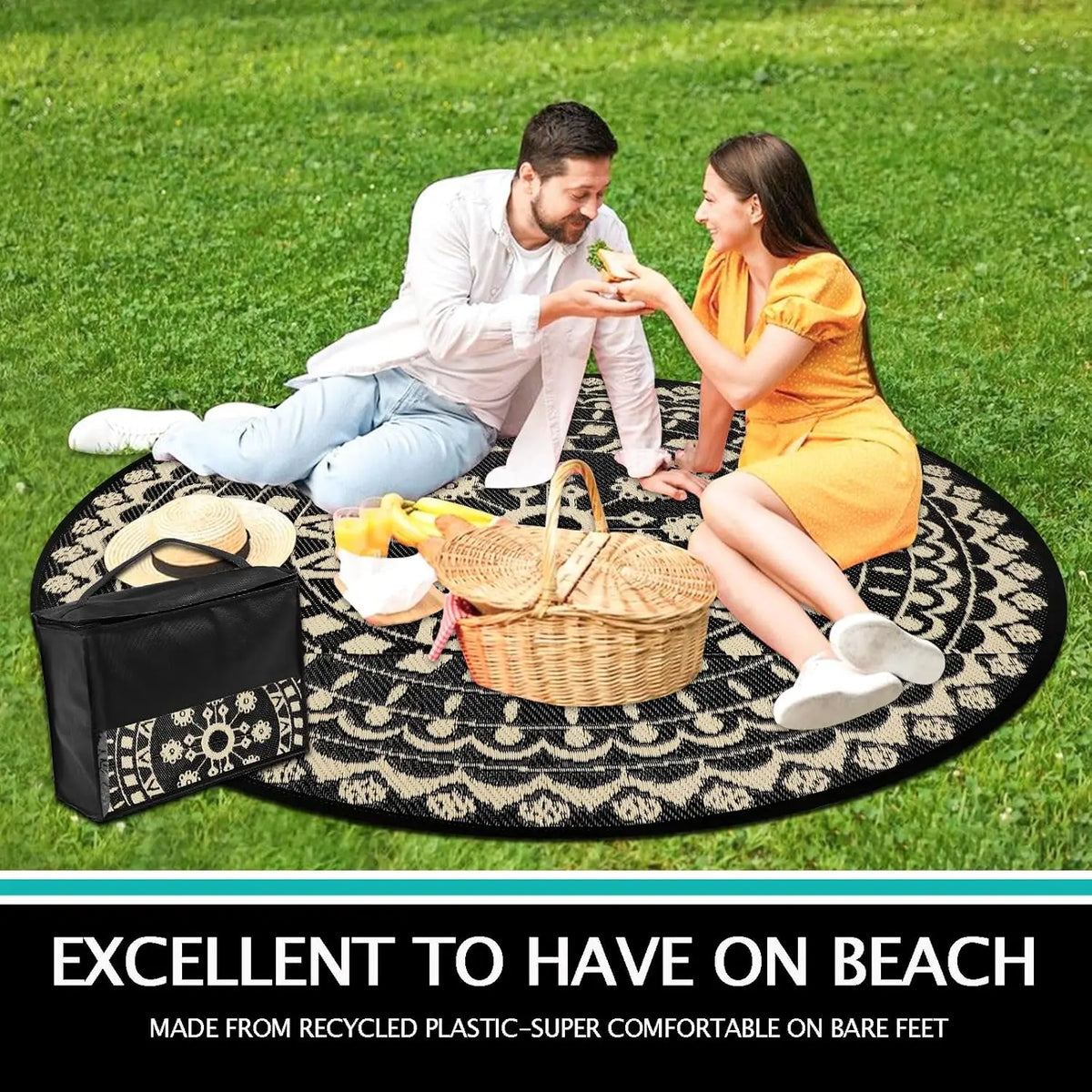 Reversible Waterproof Patio & Camping Mat