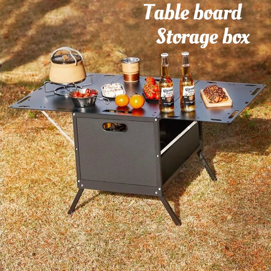 Folding Camping Storage Box with Side Door