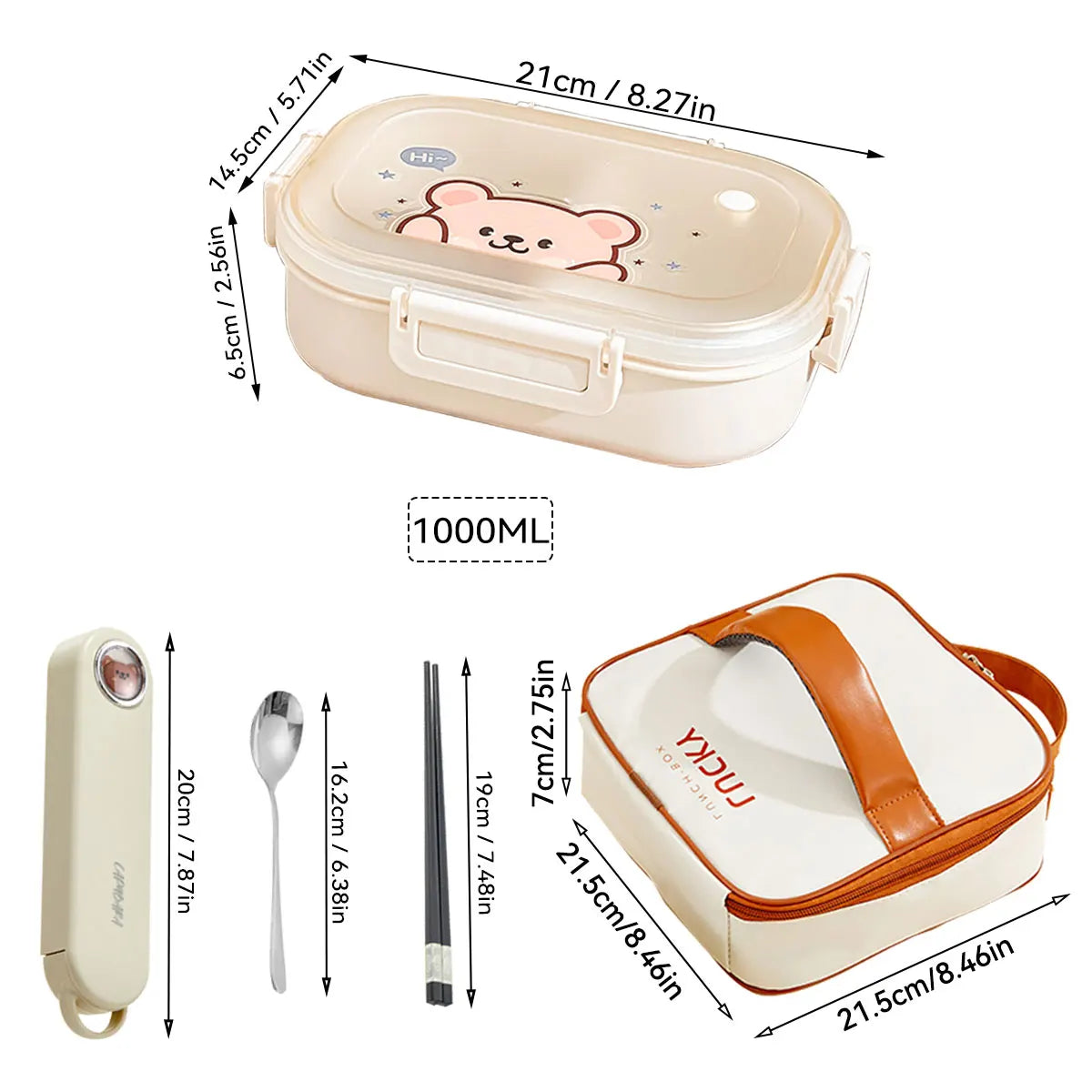Compartment Lunch Box – Portable Microwave-Safe Food Container