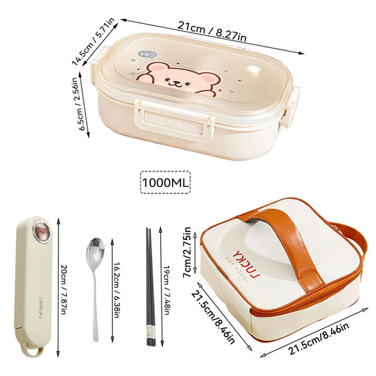 Compartment Lunch Box – Portable Microwave-Safe Food Container