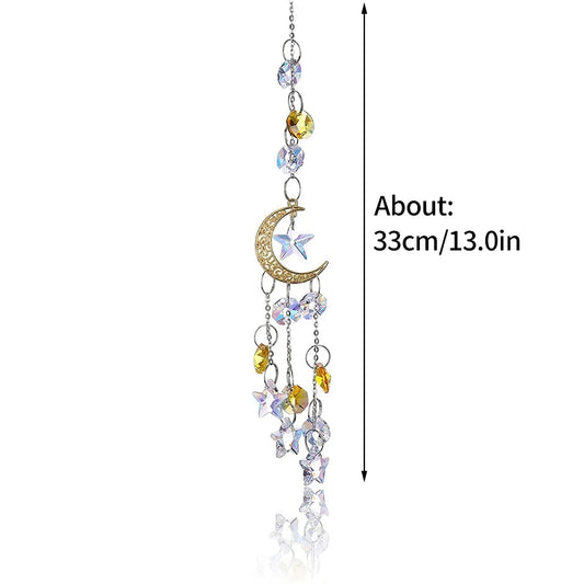 Crystal Suncatcher Wind Chime Hanging Pendant