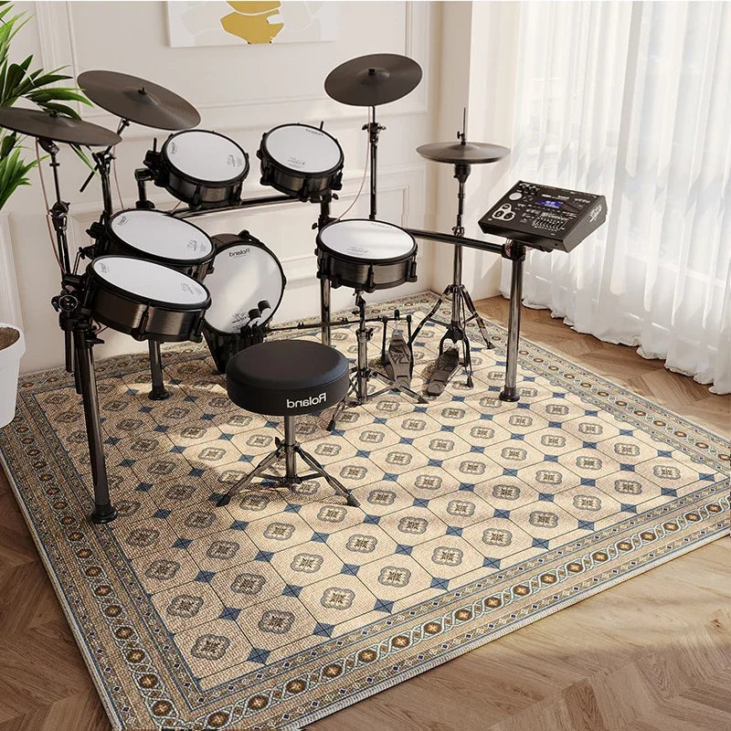 Modern Abstract Music Area Rug