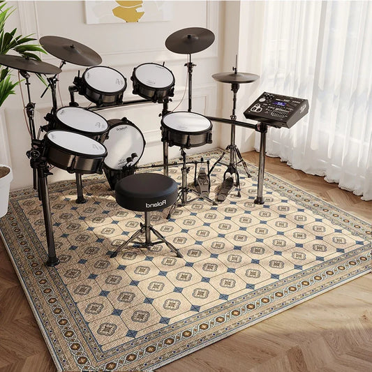 Modern Abstract Music Area Rug