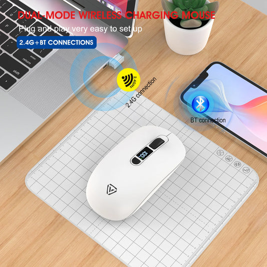 Rechargeable Dual Mode 2.4G Silent Mouse