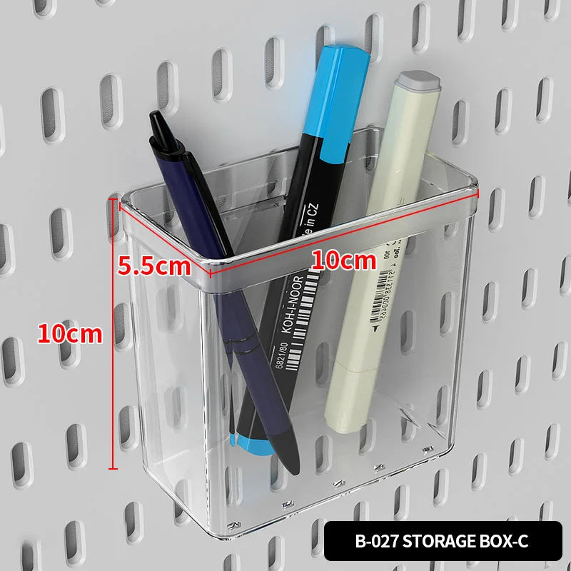 Desktop Pegboard Storage Organizer Kit