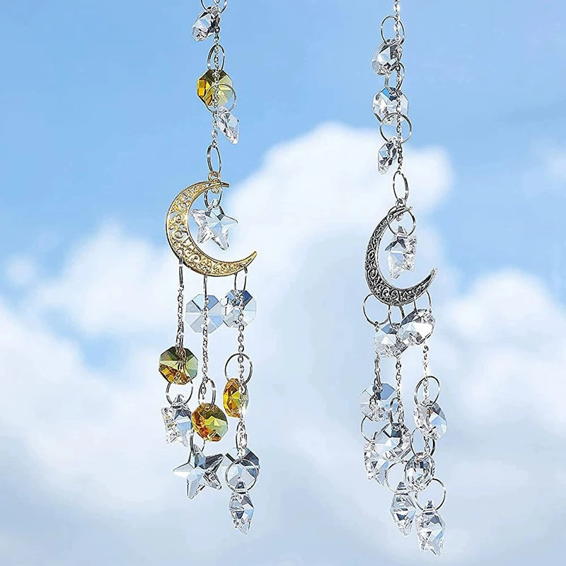Crystal Suncatcher Wind Chime Hanging Pendant
